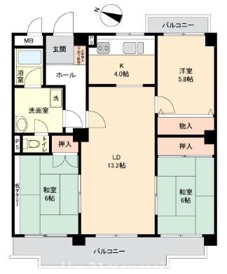 ハイタウン石切Ｅ棟／中古マンション