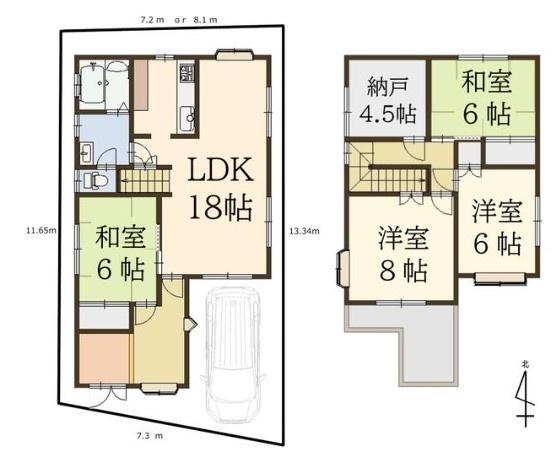 東大阪市下六万寺町３丁目の中古一戸建て