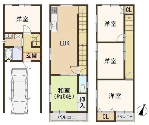 東大阪市角田３丁目の中古一戸建て
