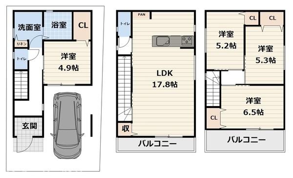 金岡／建築条件無土地