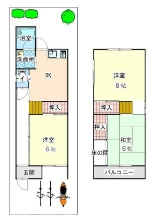 東大阪市中石切町５丁目の中古一戸建て