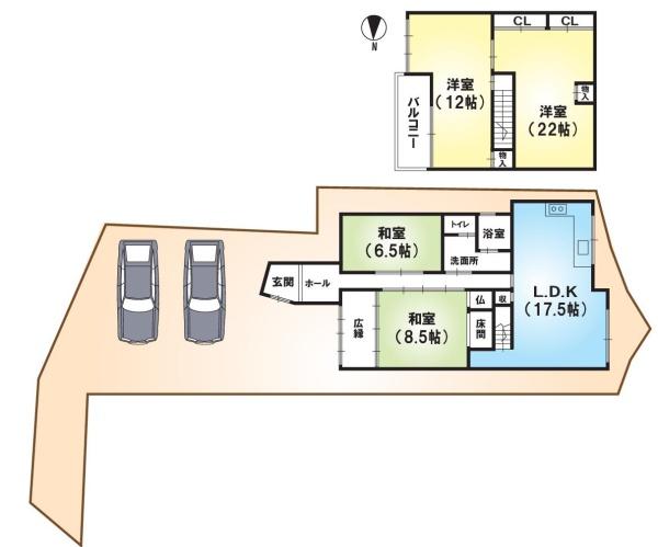 京都市山科区西野山射庭ノ上町の中古一戸建て