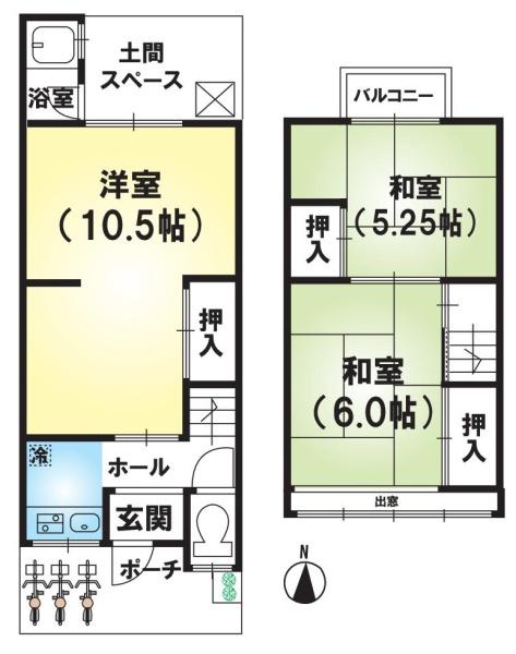 京都市山科区四ノ宮行者谷の中古一戸建て