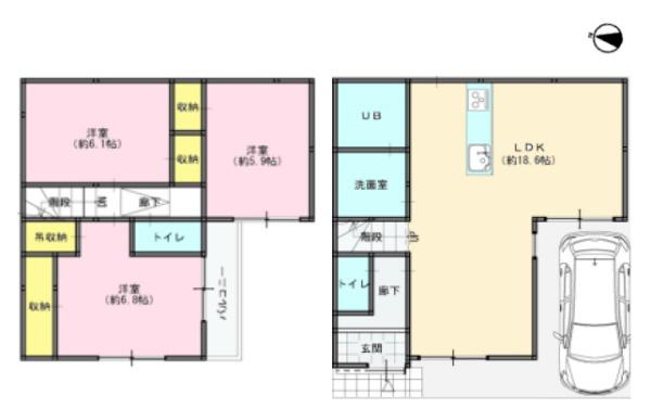 京都市山科区西野山射庭ノ上町の中古一戸建て