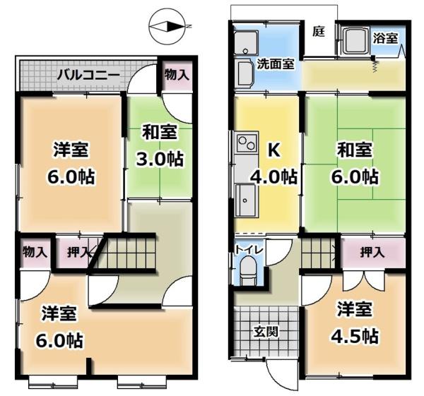 京都市山科区西野山射庭ノ上町の中古一戸建て