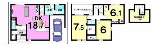 京都市山科区西野楳本町の土地