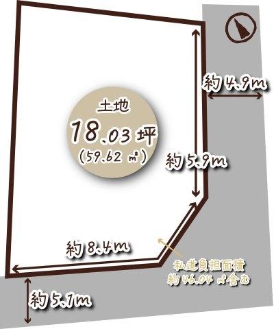 京都市山科区四ノ宮川原町の土地