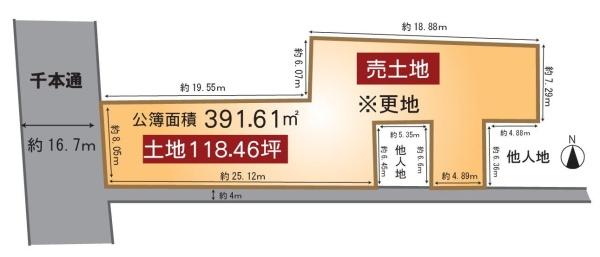 京都市上京区千本通出水下る十四軒町の土地