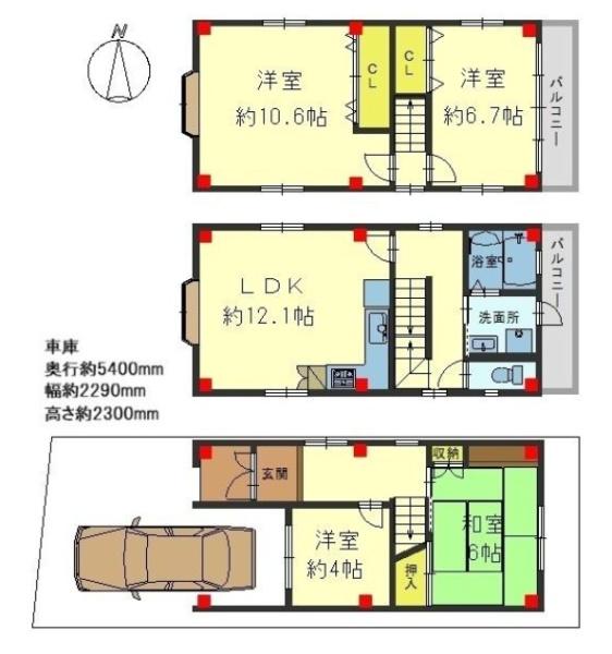 京都市山科区東野門口町の中古一戸建て