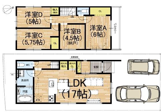 京都市山科区小山西御所町の新築一戸建