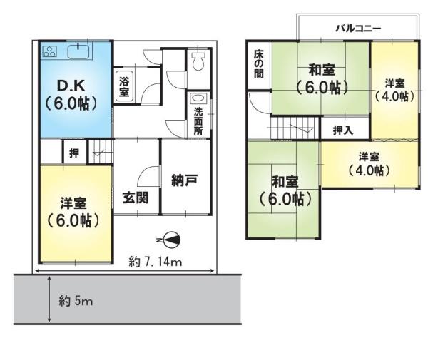 京都市山科区西野岸ノ下町の中古一戸建て