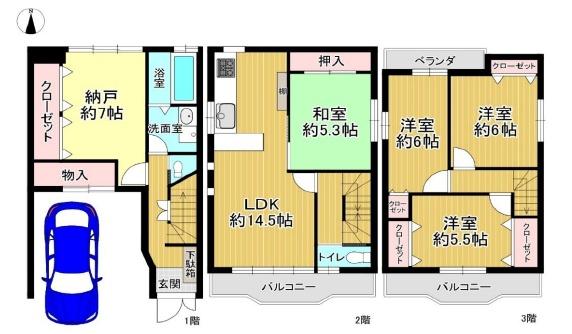 京都市山科区西野楳本町の中古一戸建て