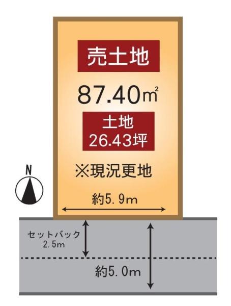 京都市山科区四ノ宮小金塚の土地