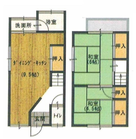 京都市山科区大宅御所田町の中古一戸建て