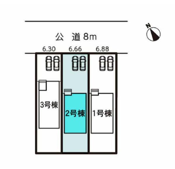 豊川市大堀町第1期　2号棟