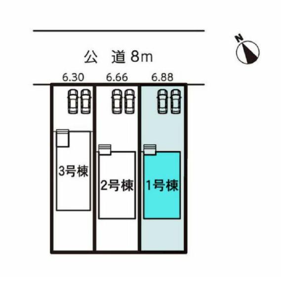 豊川市大堀町第1期　1号棟