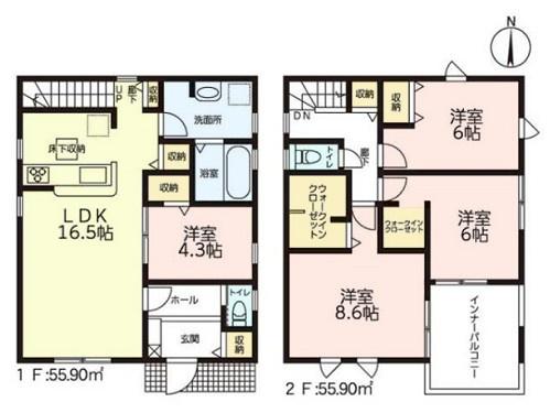 豊橋市多米中町2丁目59期　1号棟