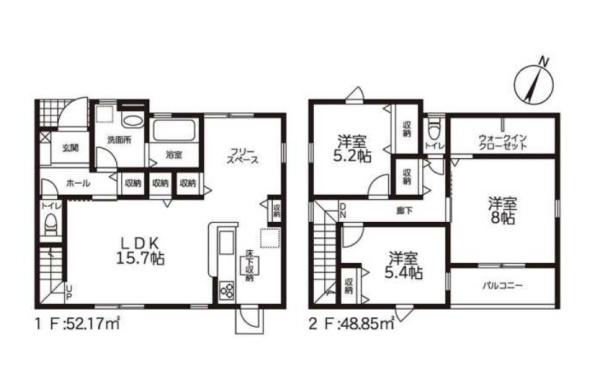 豊川市伊奈町南山新田第2期　全1棟