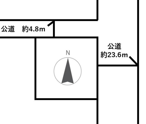 石山通沿い・角地　南二十三条西11丁目土地