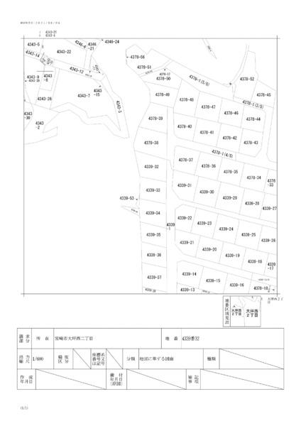 宮崎市大坪西２丁目の土地