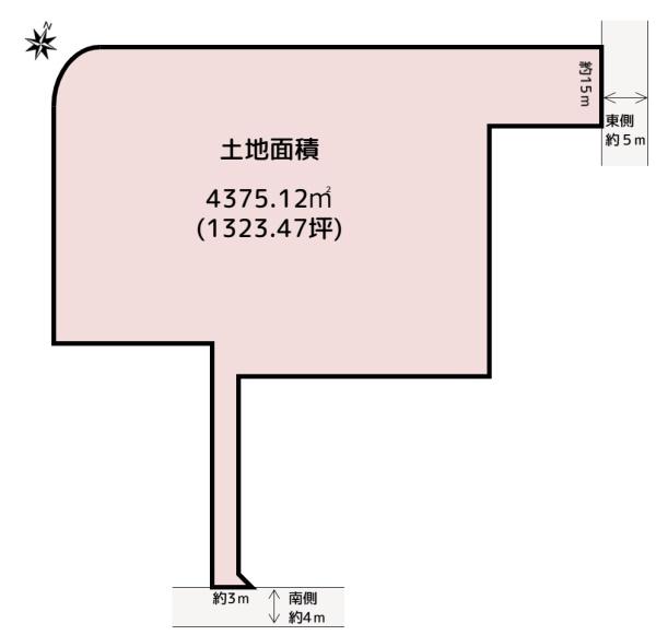 田野町1323坪の広大な土地。ドックランなどにも最適です。