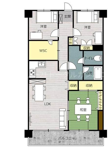 TIPマンション　高層、眺望良好なのお部屋