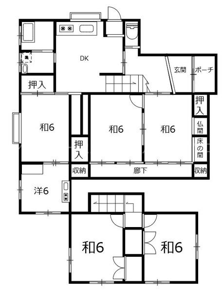 ハザードマップ外本郷北方2階建戸建