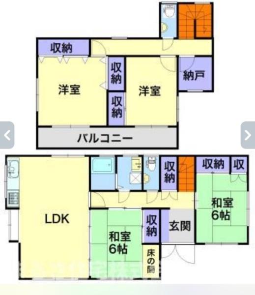 高台東南角地加納乙二階建て戸建