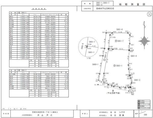 宮崎市下北方町花切の土地