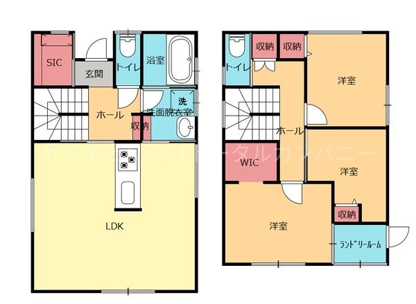 小学校、スーパー近くの新築一戸建てです