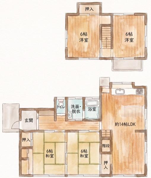 佐土原町下田島高台にある戸建