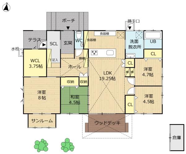 川南町築浅平家住宅　津波水害ハザード該当なし