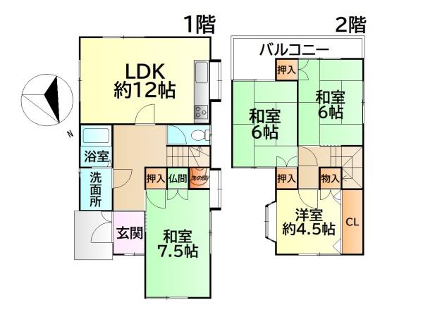 泉南郡岬町多奈川谷川の中古一戸建