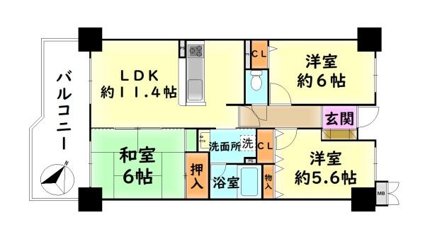 コスモヒルズ新家弐番館　中古マンション