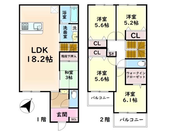 泉大津市北豊中町３丁目の新築一戸建