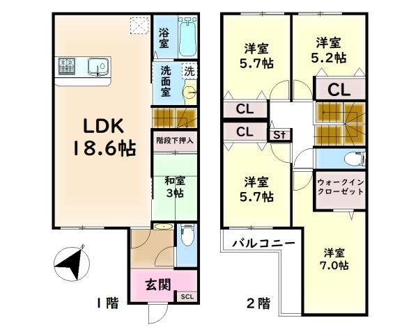 泉大津市北豊中町３丁目の新築一戸建