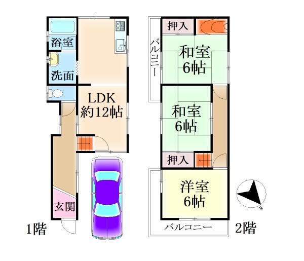 岸和田市松風町の中古一戸建