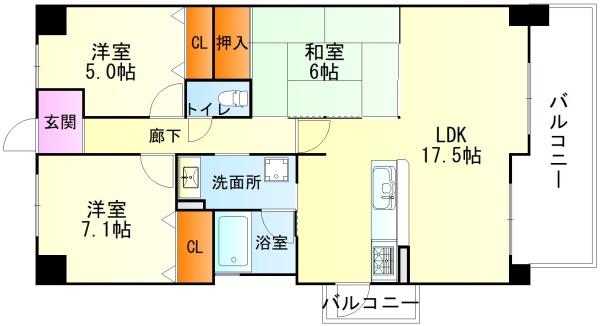 サンシティ貝塚３番館　中古マンション