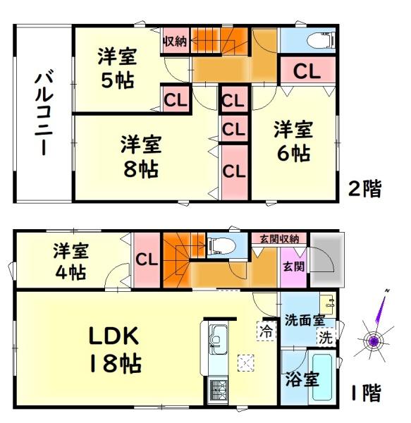 クレイドルガーデン泉佐野市上瓦屋第３　１号棟　新築戸建