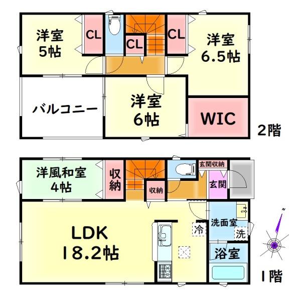 クレイドルガーデン泉佐野市上瓦屋第３　２号棟　新築戸建