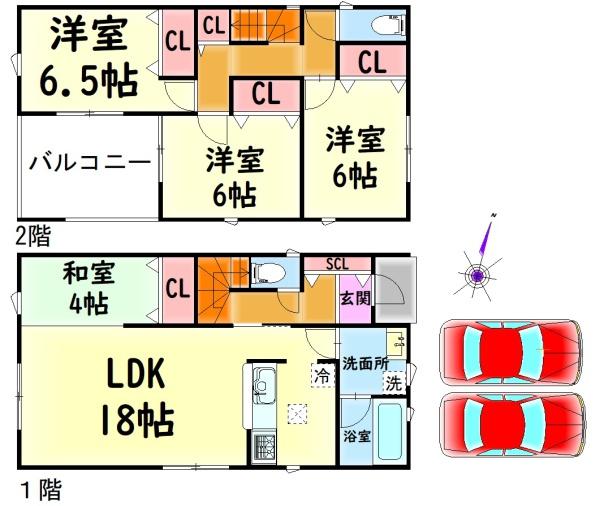 クレイドルガーデン泉佐野市上瓦屋第３　３号棟　新築戸建