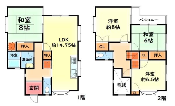 岸和田市極楽寺町１丁目の中古一戸建