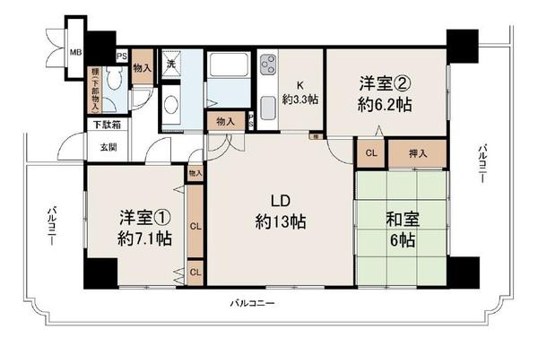 シャルマンフジ岸和田上町パークインパーク　中古マンション