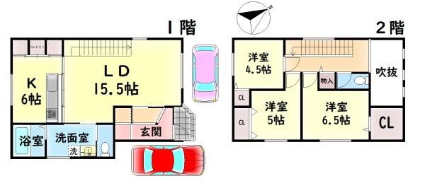 岸和田市岸城町の新築一戸建