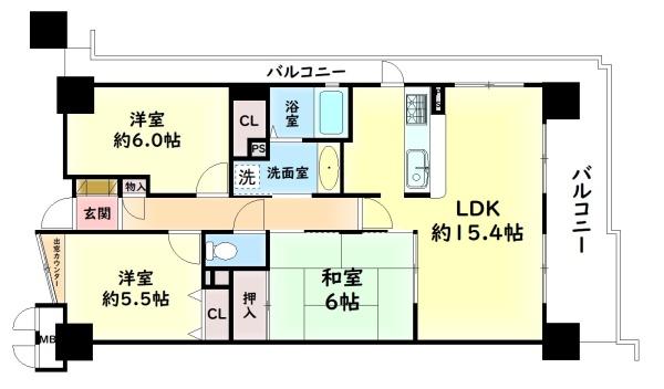 ネオハイツ東岸和田駅前　中古マンション