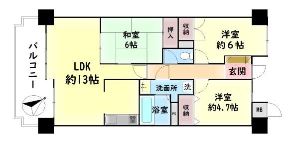 朝日プラザシティ・サザンパーク１番街Ｂ棟