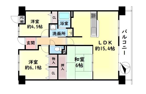 ユニライフ貝塚2　中古マンション
