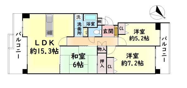 ガーデンコート和泉中央３号棟光の街　中古マンション