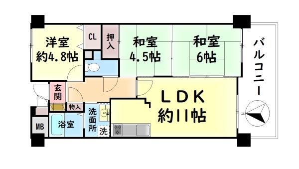 シャルマンフジ岸和田中央公園壱番館　中古マンション