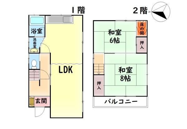 貝塚市澤の中古一戸建て